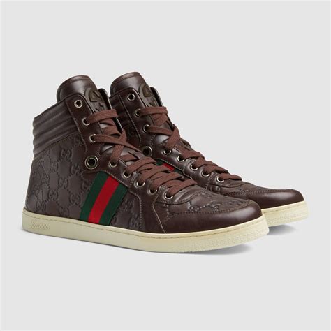 gucci high top sneakers men|luxury high top sneakers men.